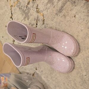 Hunter glitter kids boots size 11